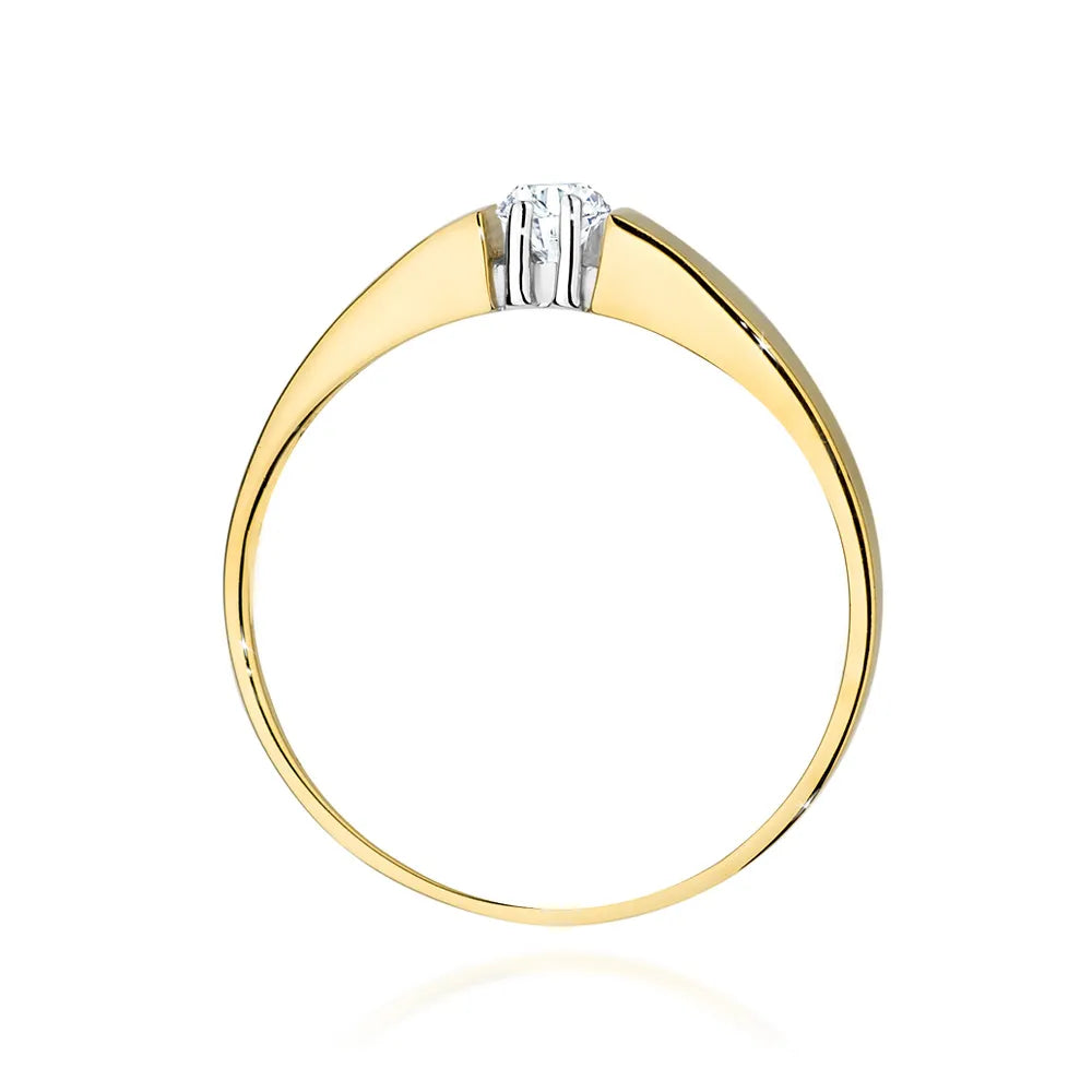 zlatý prsten s diamantem 0,08 ct w0524-diw-01