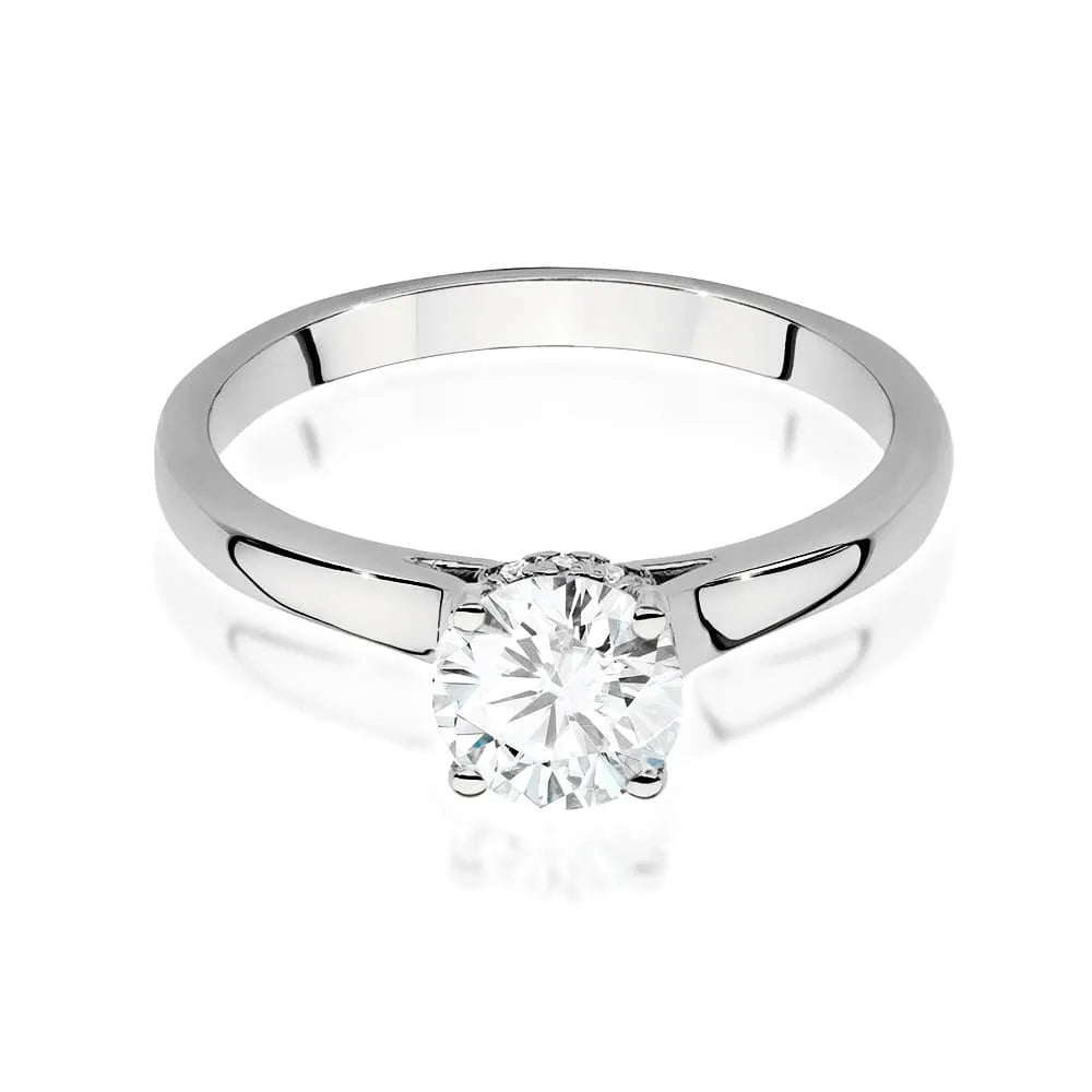 zlatý prsteň s diamantom 0,70 ct a postrannými diamantmi 0,06 ct w0547-diw-03