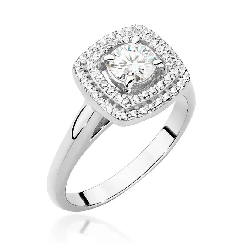 zlatý prsteň s diamantom 0,50 ct a postrannými diamantmi 0,28 ct w0548-diw-02