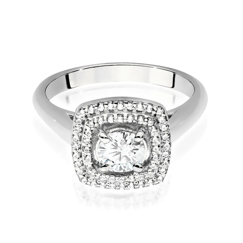 zlatý prsteň s diamantom 0,50 ct a postrannými diamantmi 0,28 ct w0548-diw-02