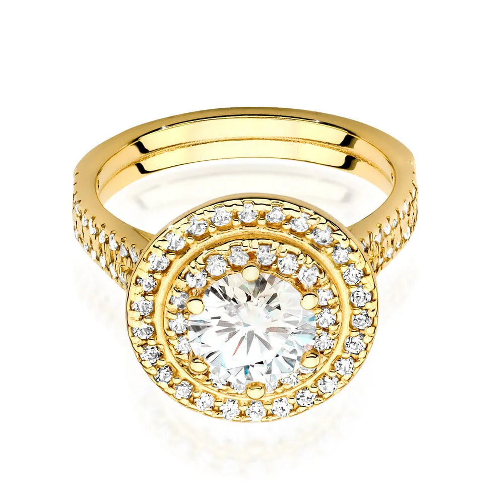 zlatý prsten s diamantem 1,00 ct a postranními diamanty 0,633 ct w0549-diw-04