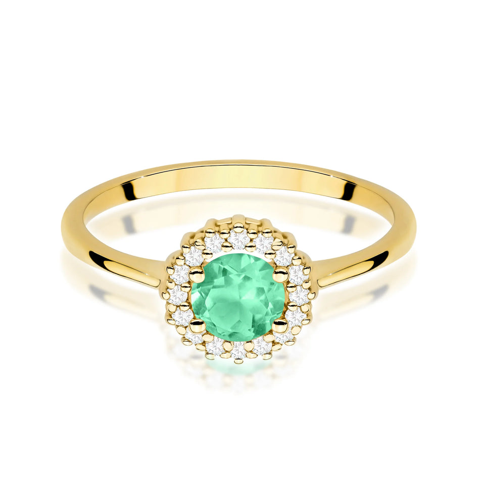 gold-ring-050ct-emerald-and-diamonds-flower