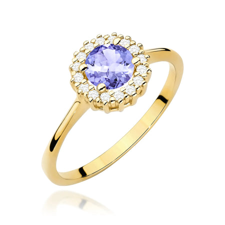 gold-ring-050ct-tanzanite-and-diamonds-flower