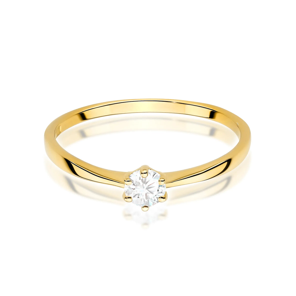 zlatý prsten s diamantem 0,20 ct w0579-diw-03