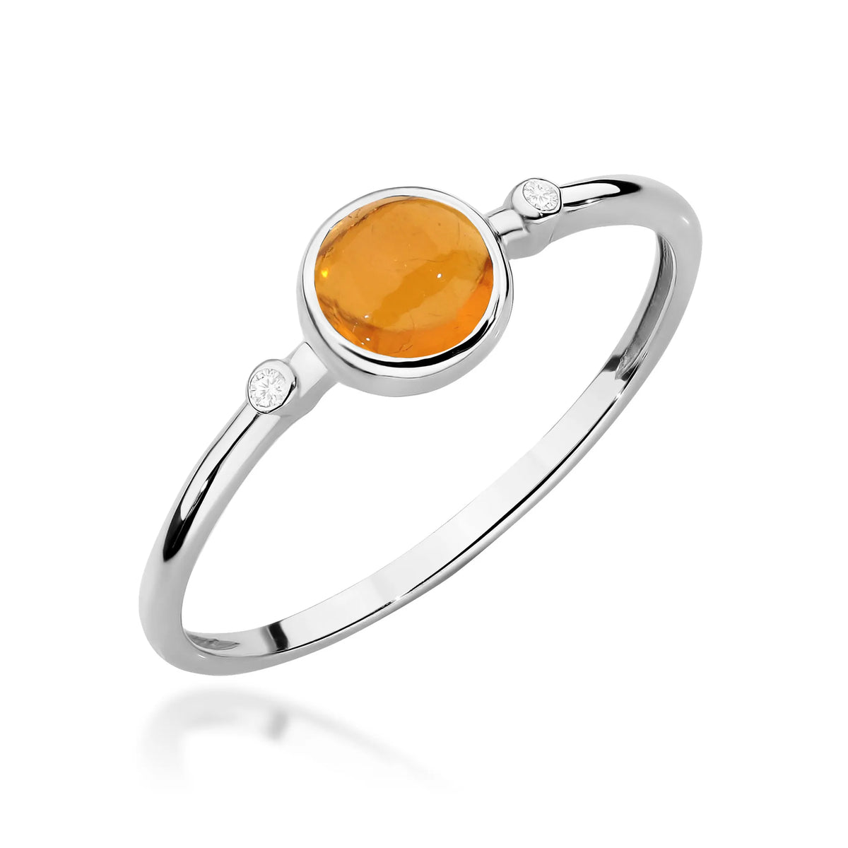 zlatý prsten s 0,60ct žlutým turmalínem a 0,01ct diamanty w0597-tmy-01