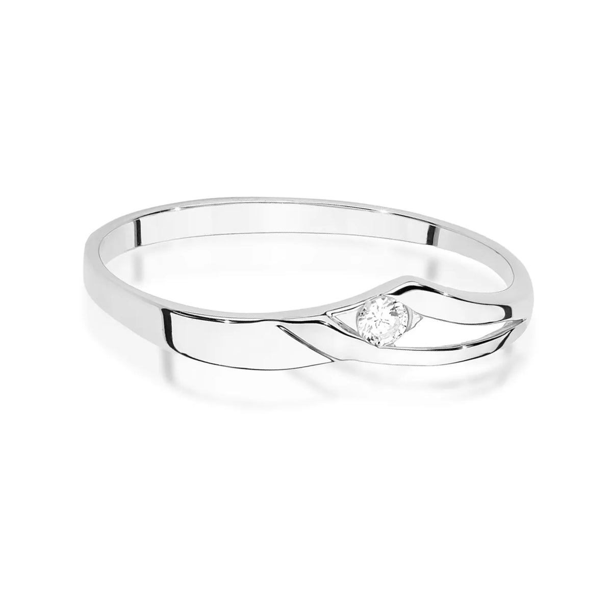 zlatý prsten s diamantem 0,04 ct w0609-diw-01