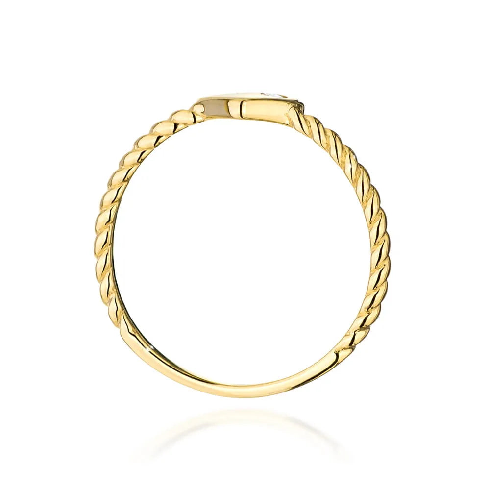 zlatý prsten s diamantem 0,03 ct w0610-diw-01