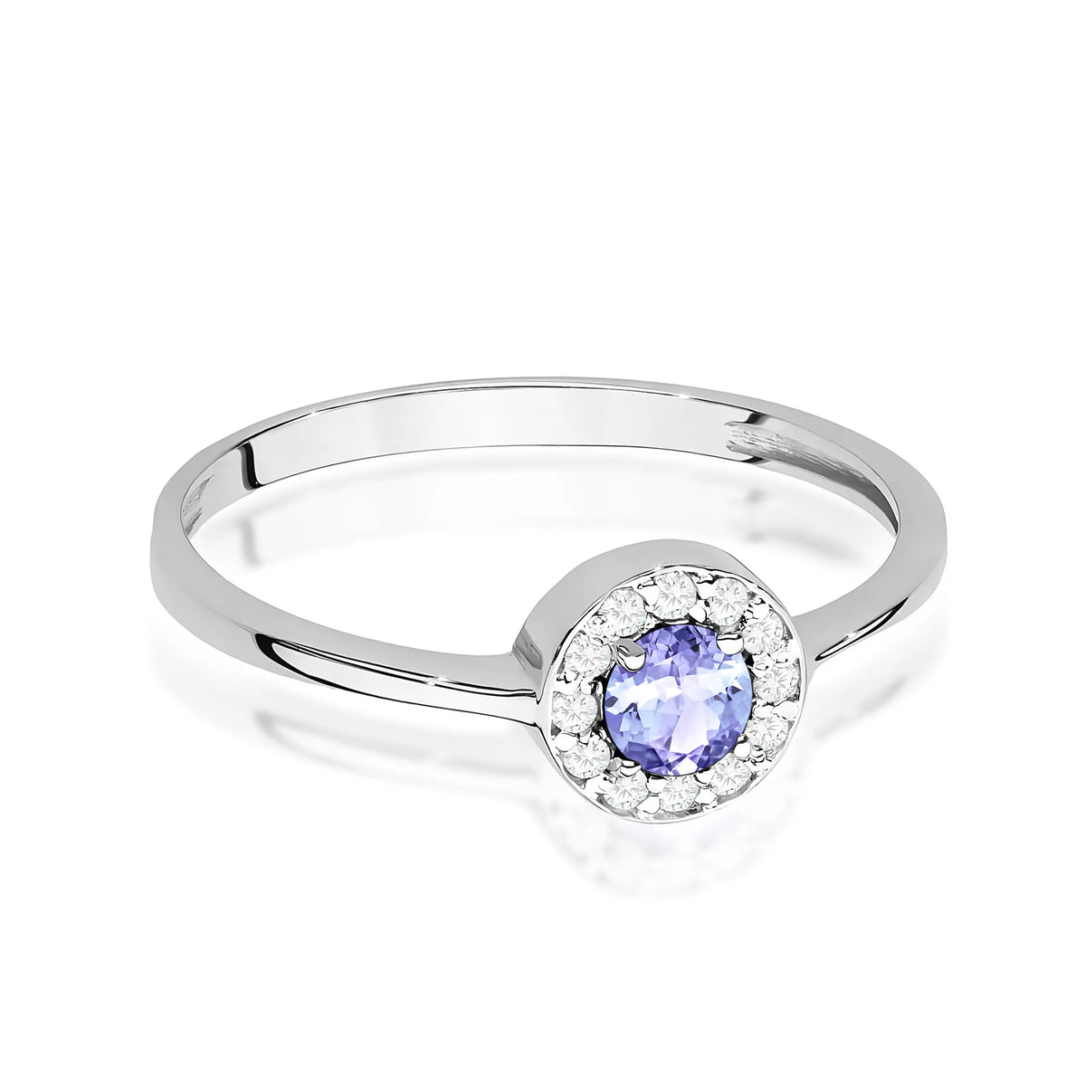 zlatý prsten s 0,35ct tanzanitem a 0,103ct diamanty w0616-tap-01