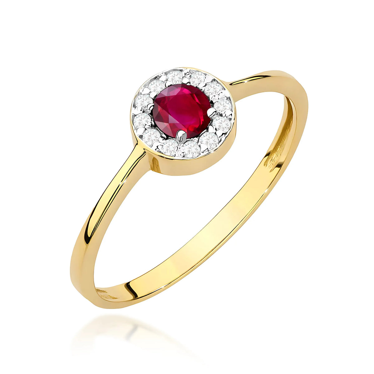 zlatý prsteň s 0,30 ct rubínom a 0,103 ct diamantmi w0616-rur-01