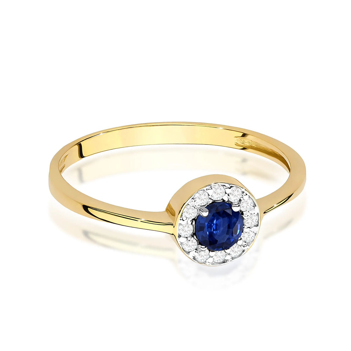 zlatý prsten s 0,30ct safírem a 0,103ct diamanty w0616-sab-01