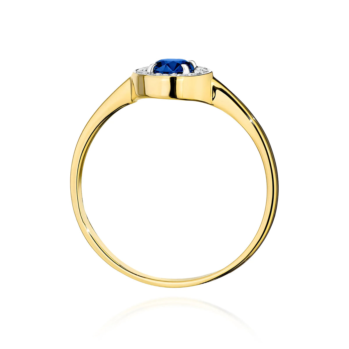 zlatý prsten s 0,30ct safírem a 0,103ct diamanty w0616-sab-01