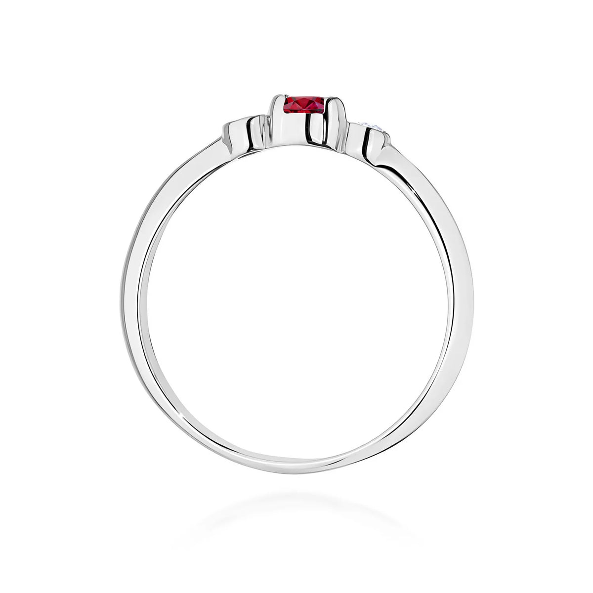 Bague en or avec rubis de 0,15 ct et diamants de 0,06 ct