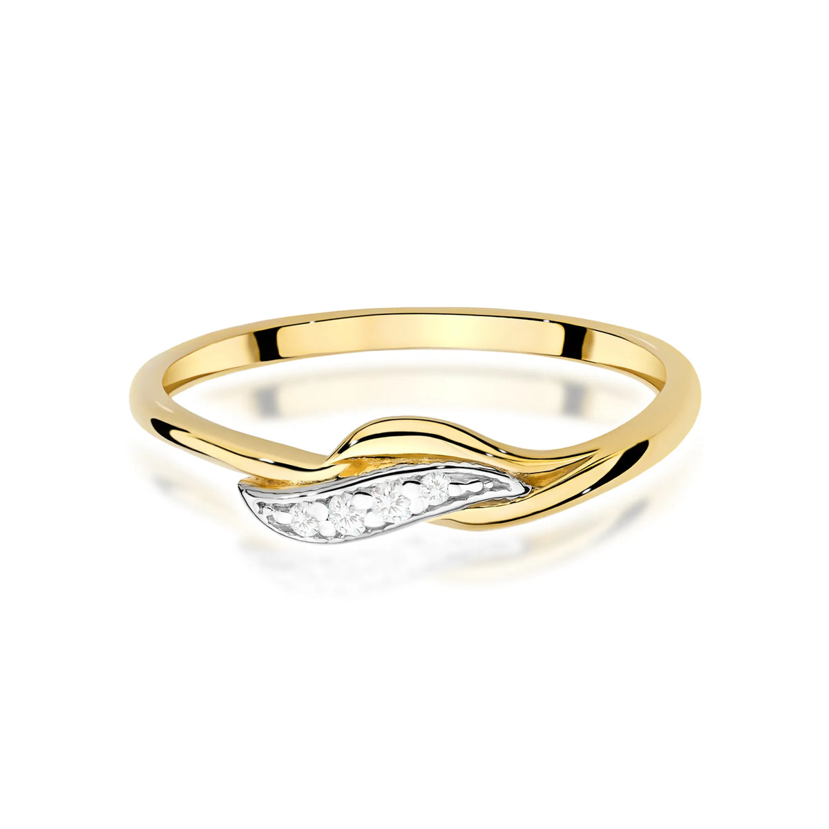 zlatý prsten s diamanty 0,05 ct w0673-diw-01