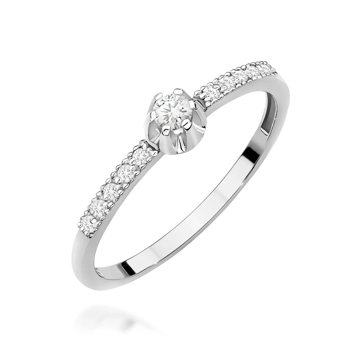 zlatý prsteň s diamantmi 0,08 ct a 0,09 ct w0680-diw-01