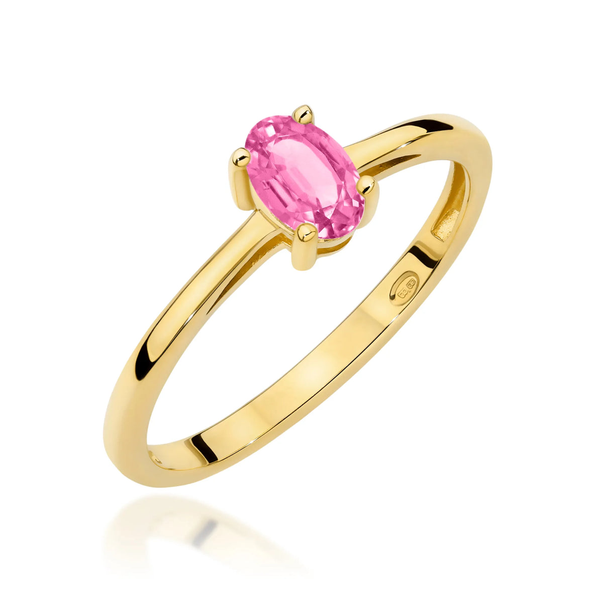 zlatý prsteň s ružovým topásom 0,50 ct w0685-top-01