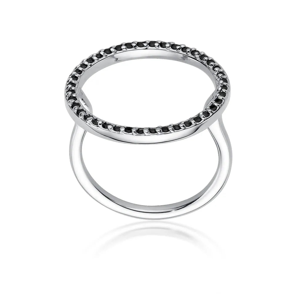 zlatý prsten s 0,20ct černými diamanty w0510-dib-01