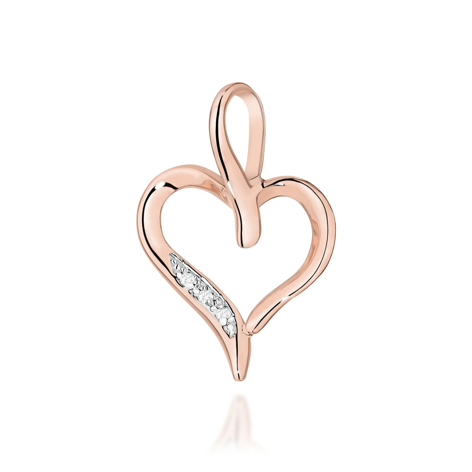 Zlatý prívesok s diamantmi 0,015 ct