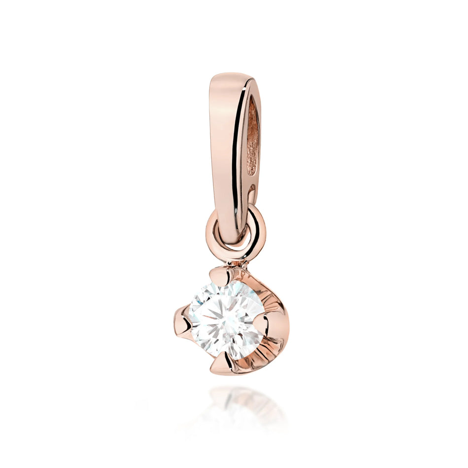 Gold Pendant with 0.10ct Diamond