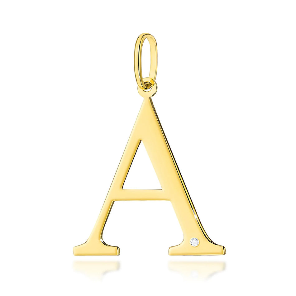 Pendentif en or Lettres Initiales A-Z