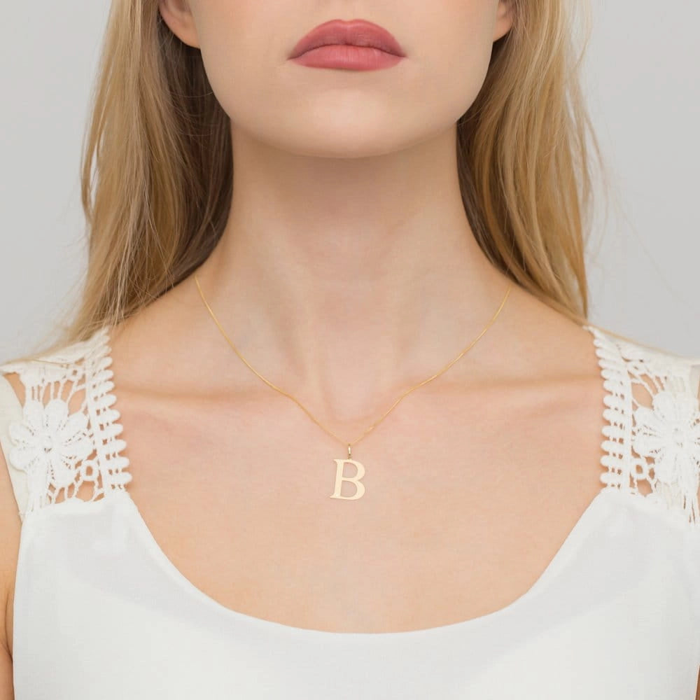Pendentif en or Lettres Initiales A-Z