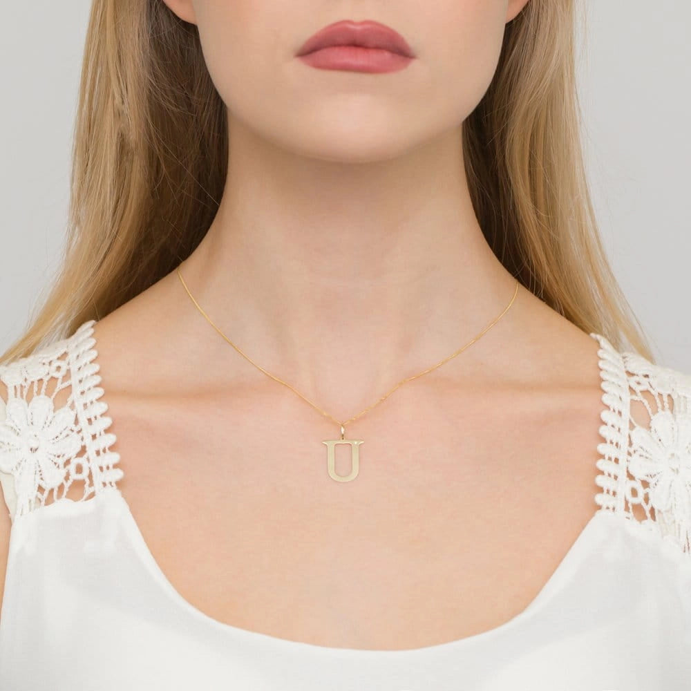 Pendentif en or Lettres Initiales A-Z
