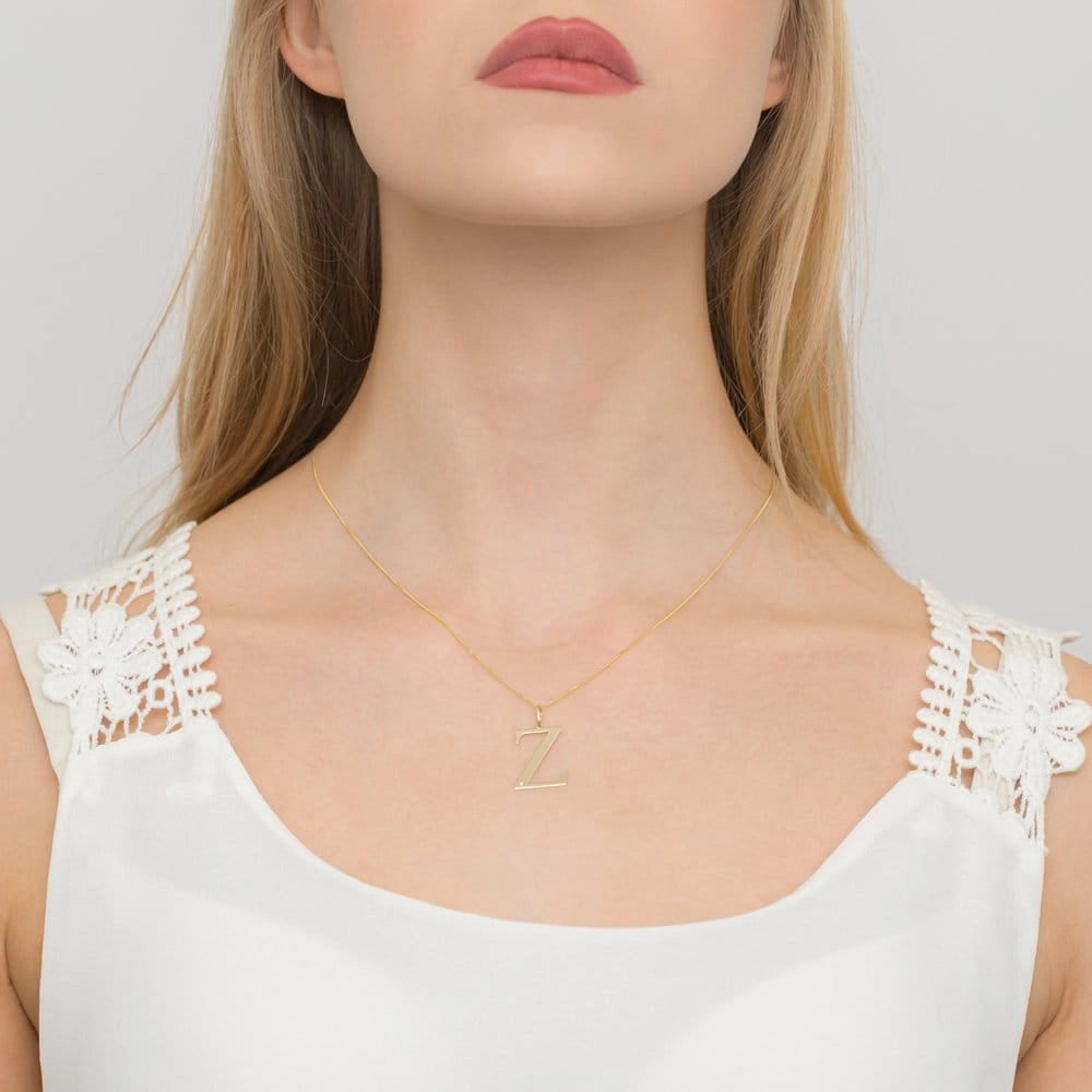 Pendentif en or Lettres Initiales A-Z