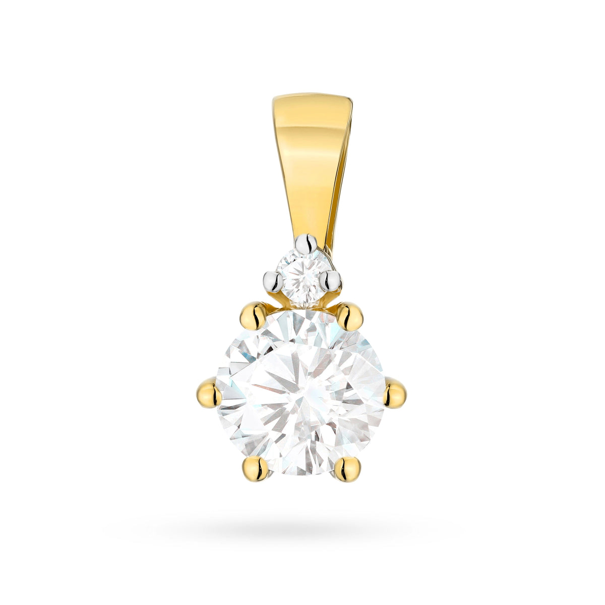 zlatý prívesok s 0,50 ct laboratórnym diamantom a 0,015 ct laboratórnymi diamantmi z0076-ldw-01