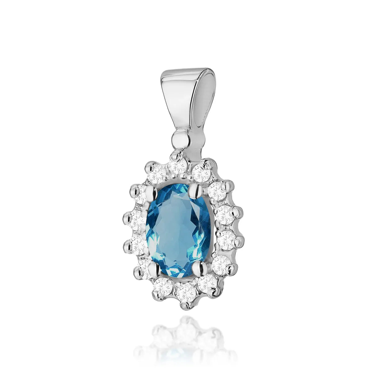 zlatý prívesok s 0,50 ct topásom london blue a 0,12 ct diamantmi z0182-tol-01
