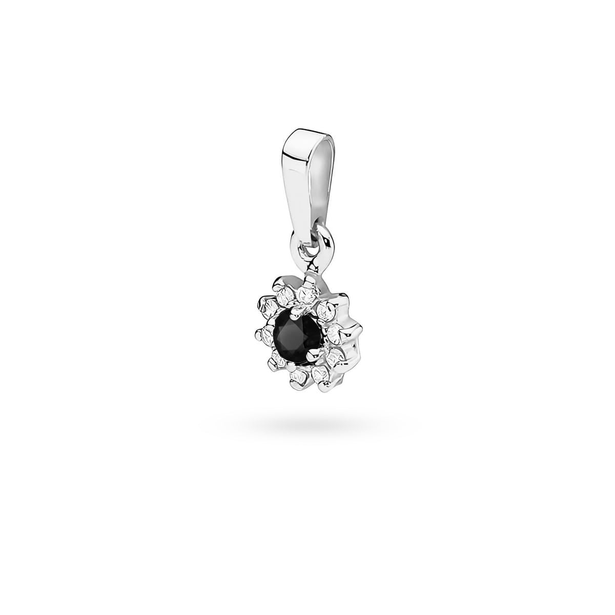 zlatý přívěsek s 0,12ct černým diamantem a 0,086ct diamanty z0185-dib-01