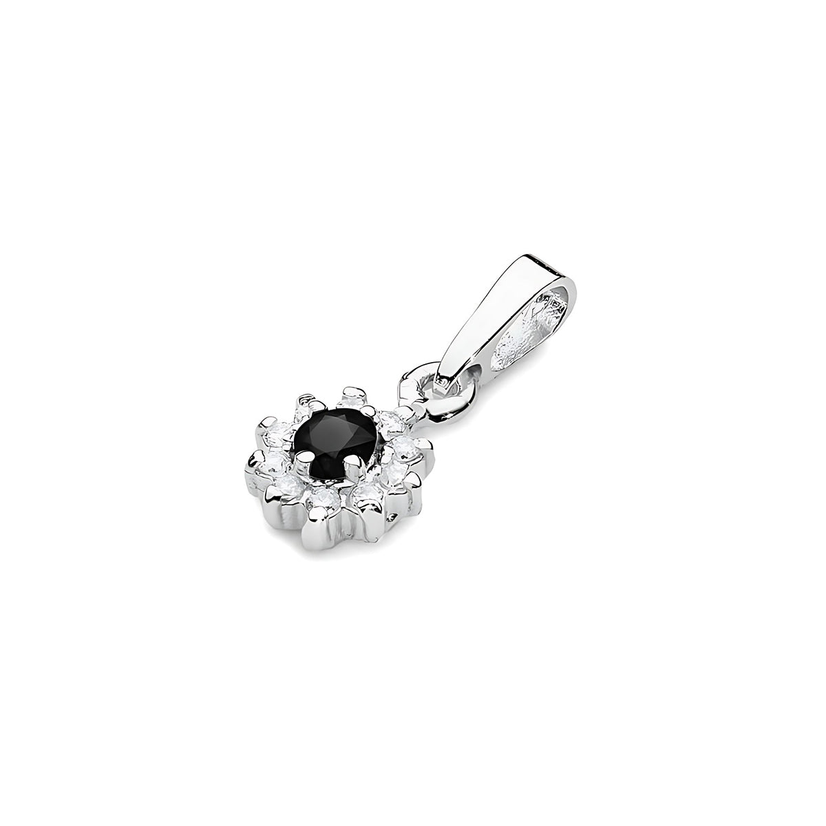 zlatý přívěsek s 0,12ct černým diamantem a 0,086ct diamanty z0185-dib-01