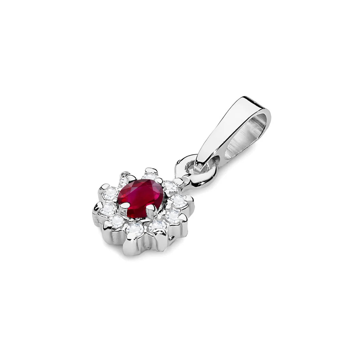 zlatý přívěsek s 0,15ct rubínem a 0,086ct diamanty z0185-rur-01
