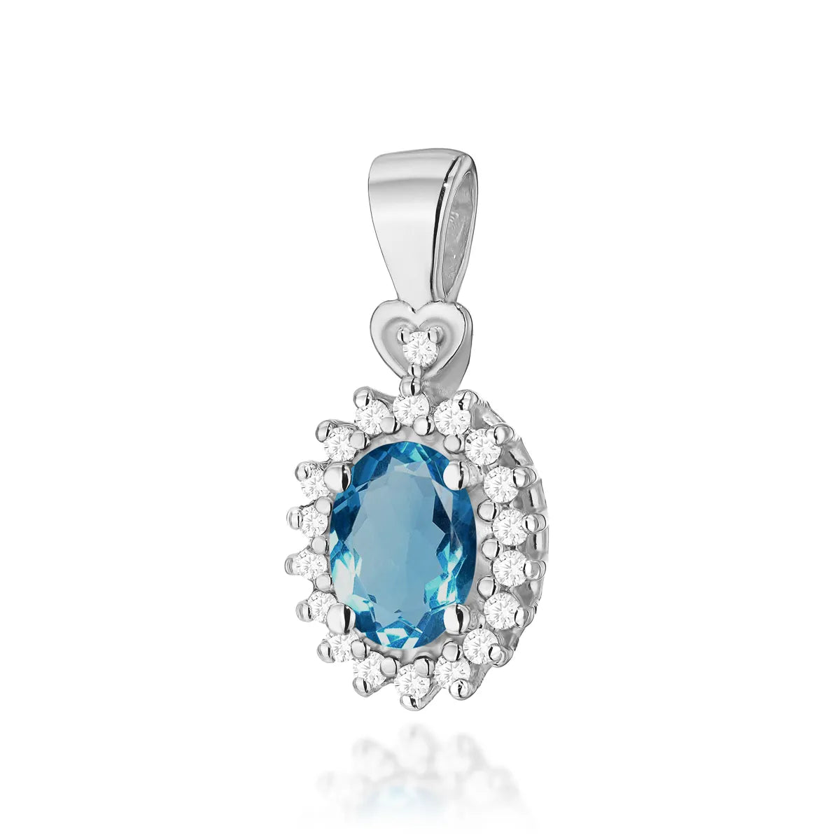 zlatý prívesok s 0,50 ct topásom london blue a 0,095 ct diamantmi z0312-tol-01