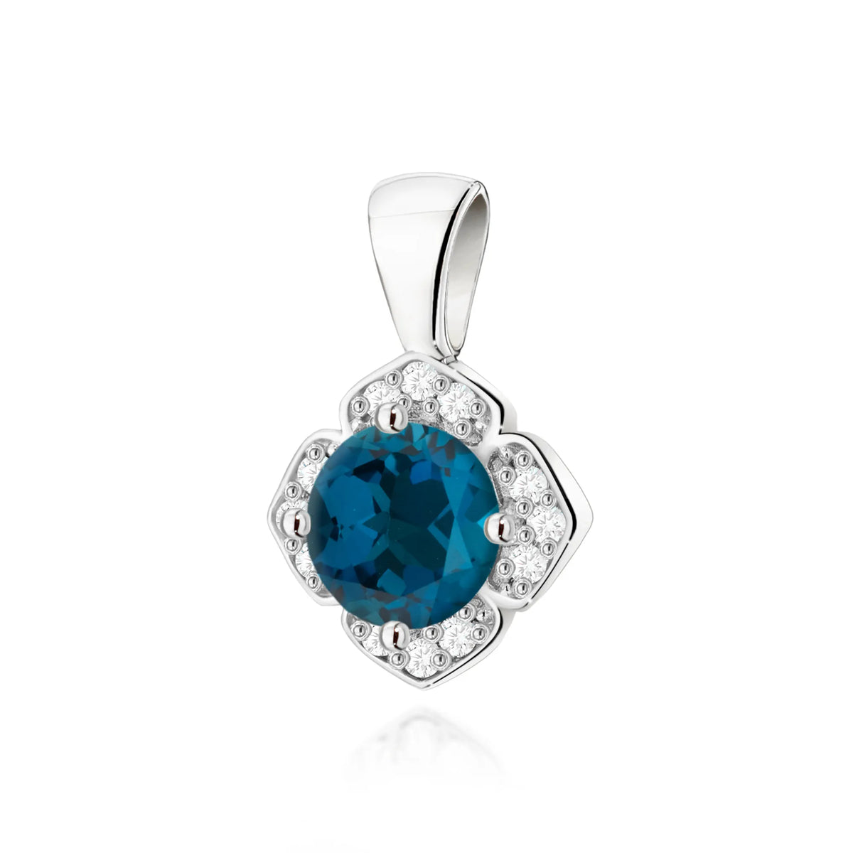 zlatý přívěsek s 0,50ct topazem london blue a 0,06ct diamanty z0571-tol-01