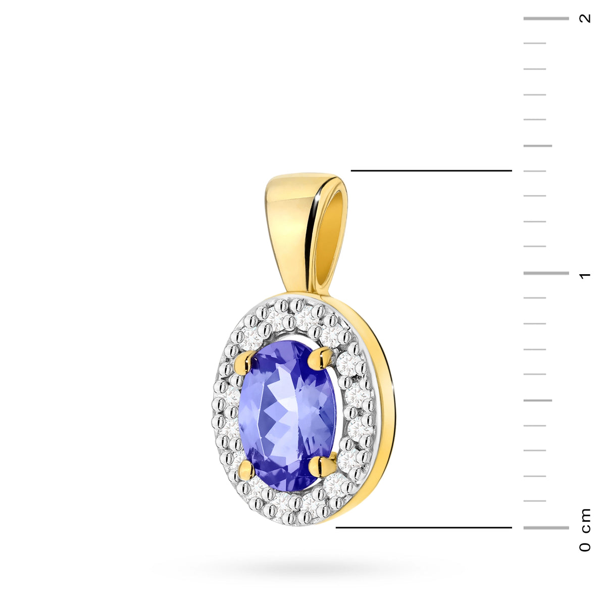 zlatý přívěsek s 0,40ct tanzanitem a 0,08ct diamanty z0574-tap-01