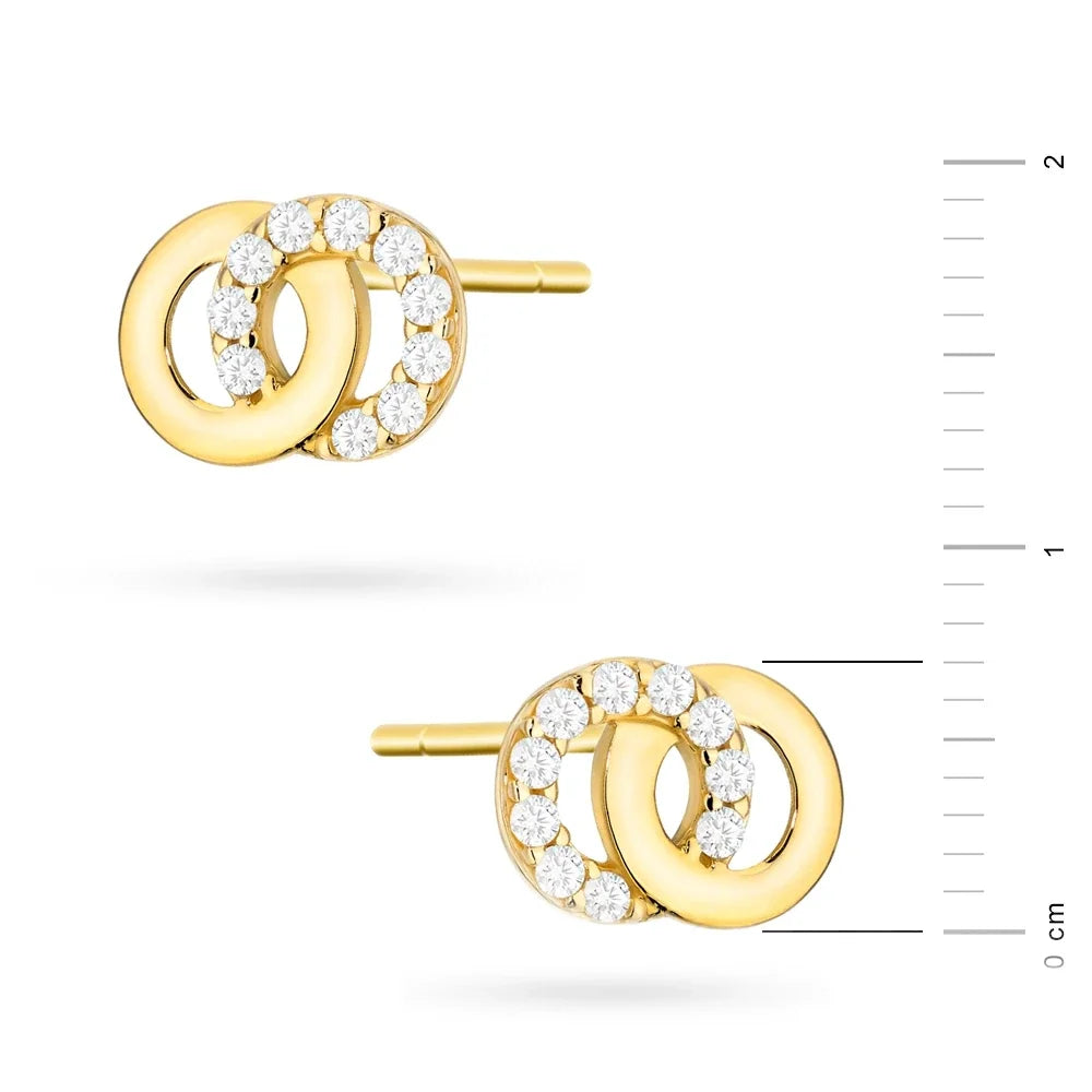 gold-stud-earrings-with-zirconia-k269-14k-585