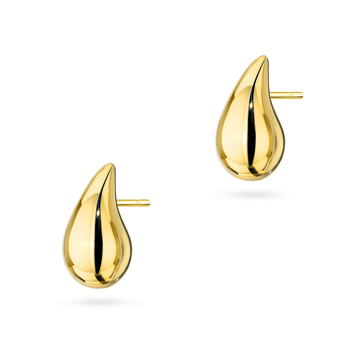 These drops geometric 14-carat gold earrings are an exclusive accessory. Our earrings are a stud clasp. Earrings are packaged in elegant box, perfect for a gift