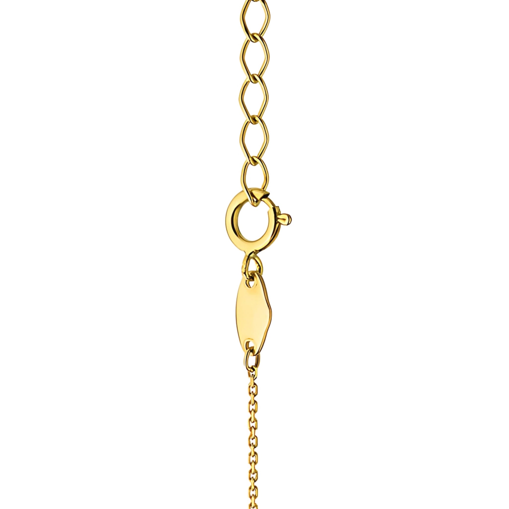 This 14-carat gold necklace is an exclusive accessory. Gold jewellery is an excellent choice for a gift.