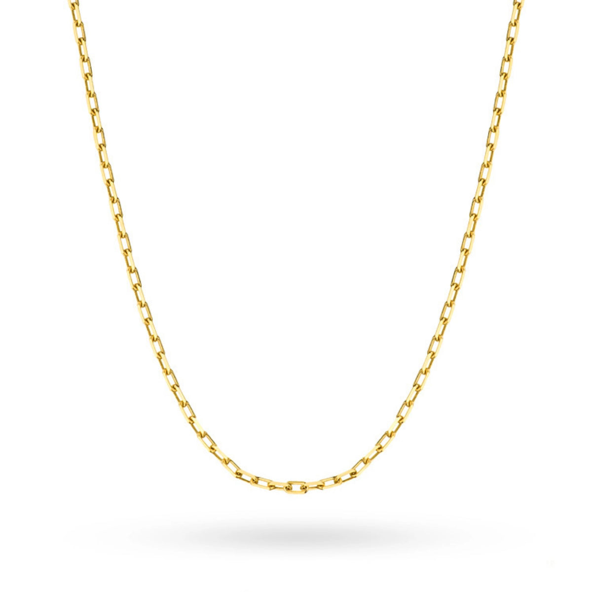 Cette chaîne en or 14 carats avec un tissage ancre est un accessoire exclusif. Parfait pour un cadeau.