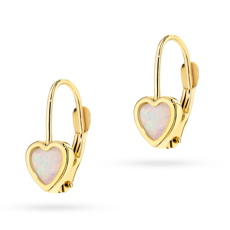 Tyto náušnice ve tvaru srdce ze 14karátového zlata jsou exkluzivním doplňkem. Naše náušnice mají puzetové zapínání. Náušnice jsou zabalené v elegantní krabičce, ideální jako dárek.