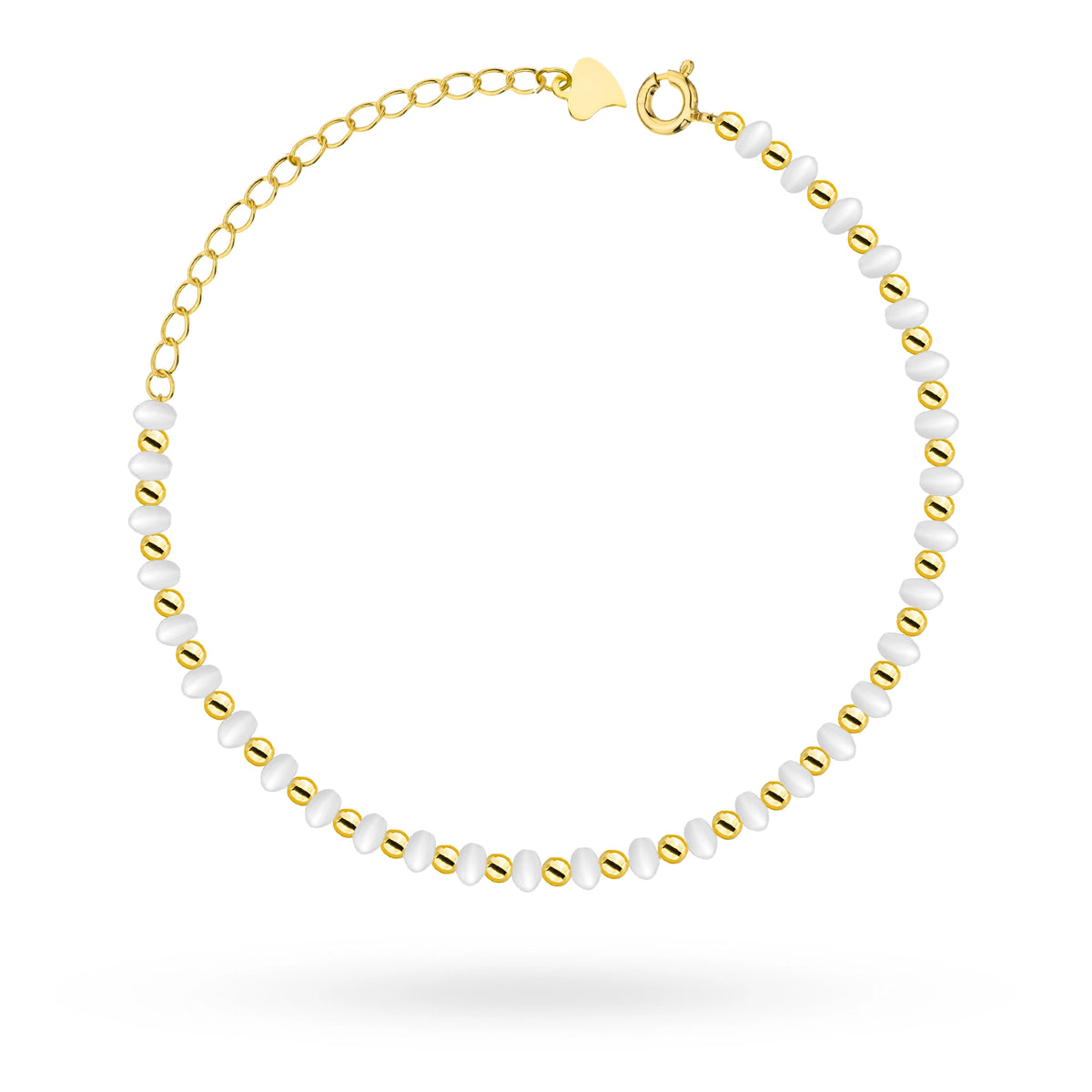 Gold-plated Silber(925) bracelet with pearls. Order gift for mother, girlfriend or fiancee.