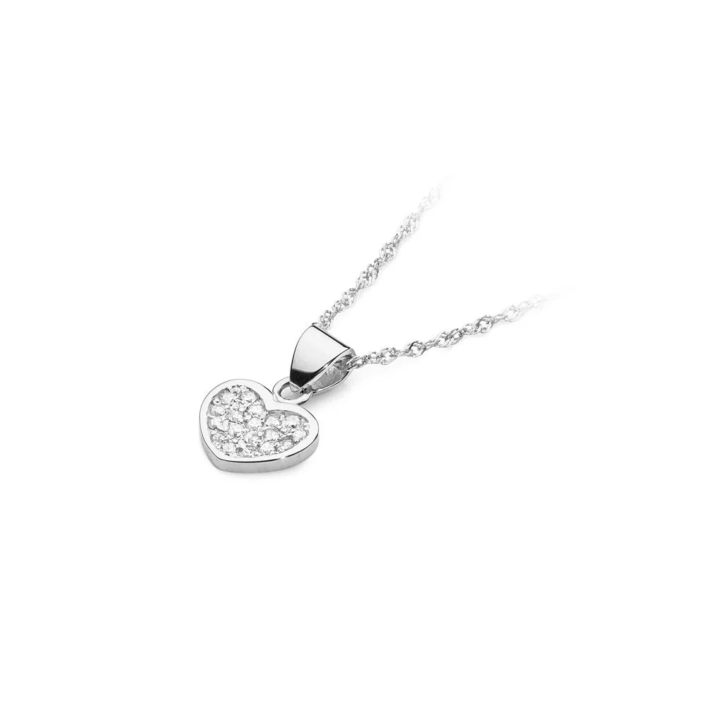 14-carat white gold pendant with 0.155 ct diamonds. Excellent gift. Authenticity of diamond is confirmed by a certificate.